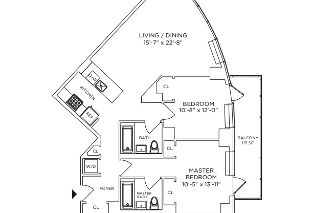 2 beds, 2 baths, 1,135 sqft, $7,267, Unit 29A