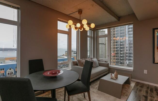 O2 Apartments Model Dining and Living Room