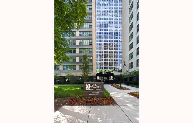 Exterior Landscape at Twin Towers, Illinois, 60615