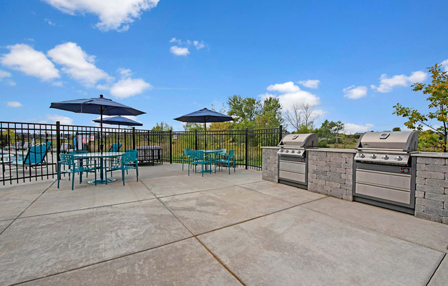 Outdoor Grilling Station at The Lafayette Apartment Homes, Dean Weidner Investments Apartments for rent Fitchburg, WI