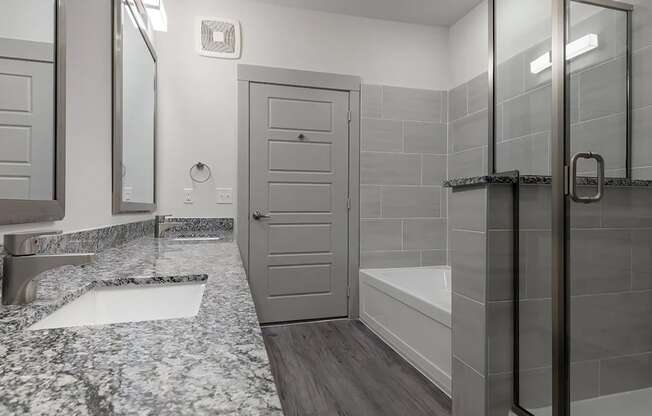 Separate Walk In Shower and Soaking Tub