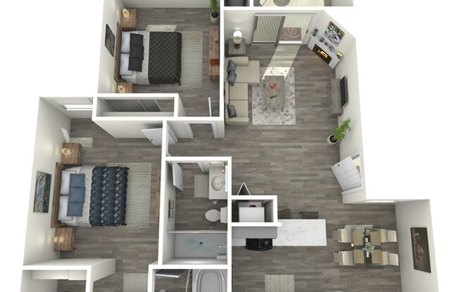 2 beds, 2 baths, 922 sqft, $2,590