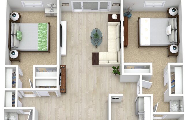 2 beds, 2 baths, $1,700