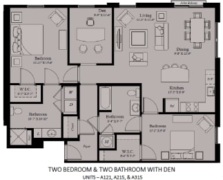 2 beds, 2 baths, 1,167 sqft, $2,511