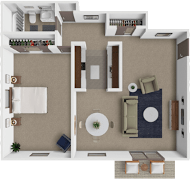 1 bed, 1 bath, 800 sqft, $1,060