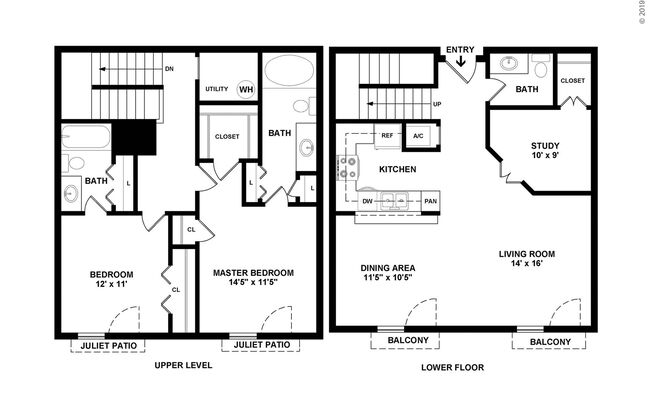2 beds, 2.5 baths, 1,504 sqft, $3,295