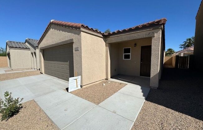 3BR, 2BA Brand New Home with Garage in Gated community