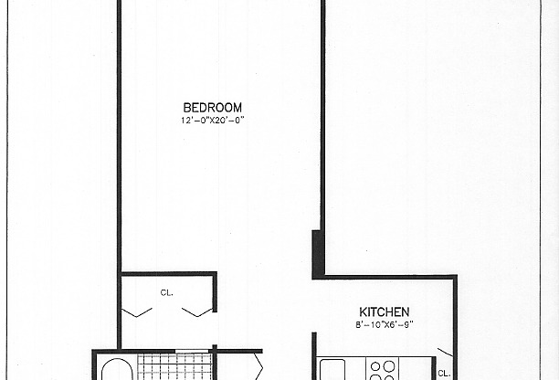 Studio, 1 bath, 440 sqft, $3,300, Unit 5C