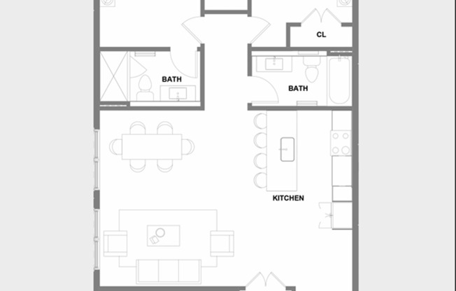 2 beds, 2 baths, 1,100 sqft, $2,842, Unit 222