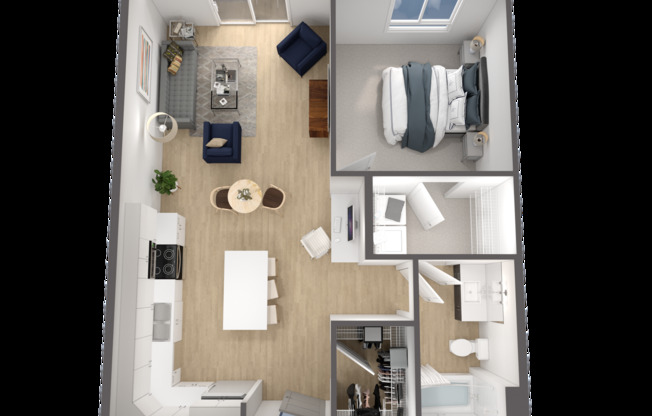 1 bed, 1 bath, 743 sqft, $1,265, Unit 219