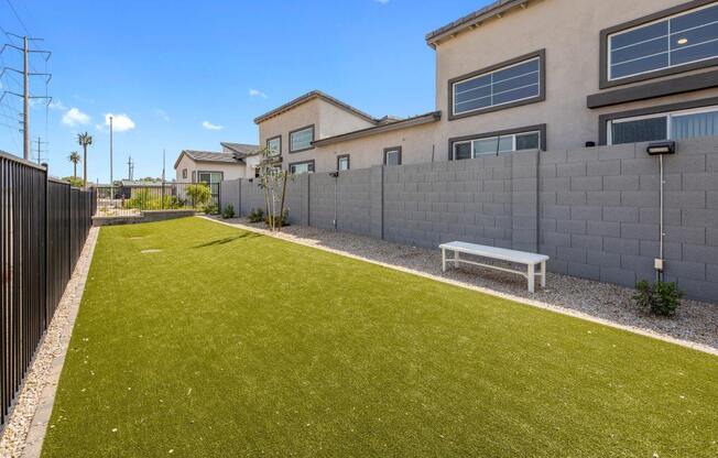 Fenced dog park