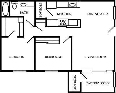 2 beds, 1 bath, 850 sqft, $2,503, Unit 731