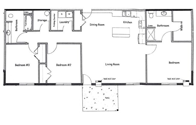 3 beds, 2 baths, 1,369 sqft, $1,445, Unit 1320-305