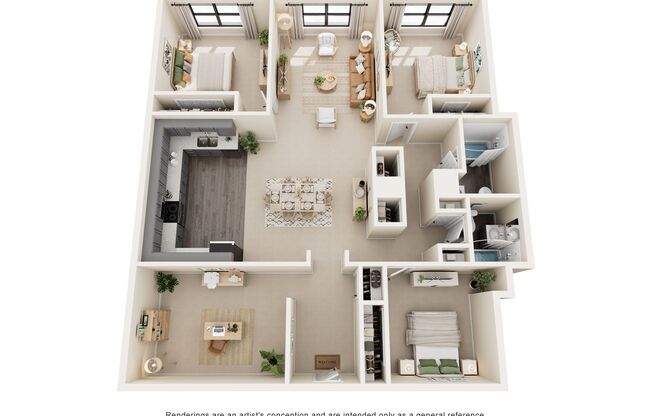 3 beds, 2 baths, 2,500 sqft, $2,395, Unit 702