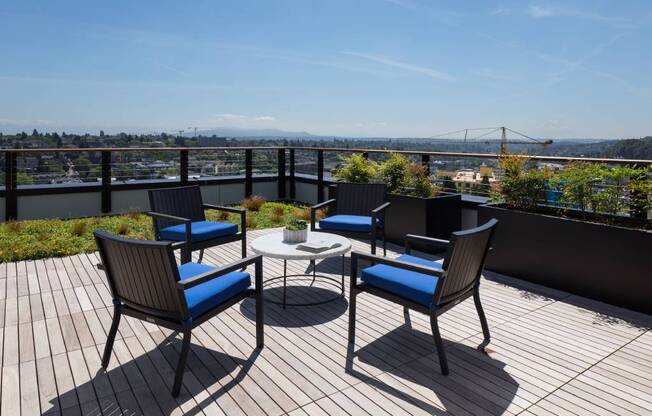 Rooftop Patio at Metro Line Flats, Seattle, WA, 98122