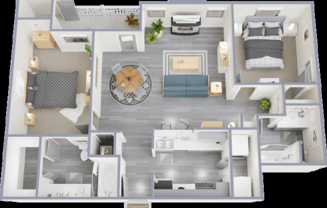 2 beds, 2 baths, 972 sqft, $1,375