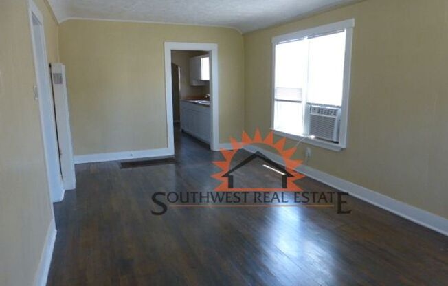 2 bedrooms 1 bath home.