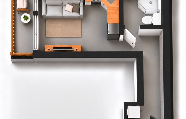 Studio, 1 bath, $2,195, Unit 304