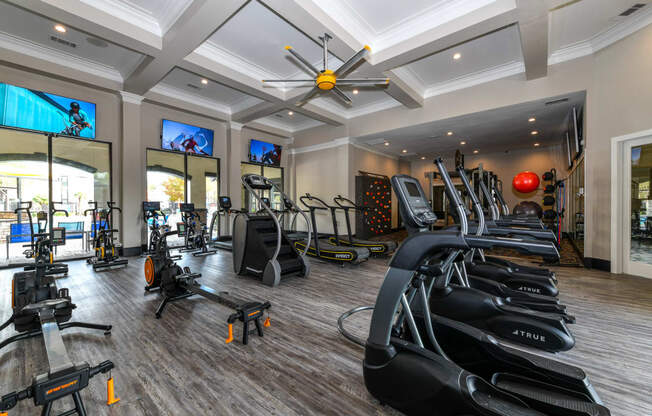 Renovated fitness studio at Artesian on Westheimer, Texas