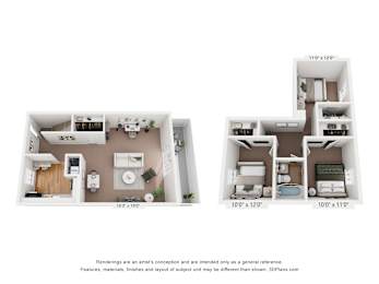 3 beds, 1 bath, 984 sqft, $1,762