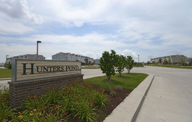 Property Signage at Hunters Pond Apartment Homes, Illinois