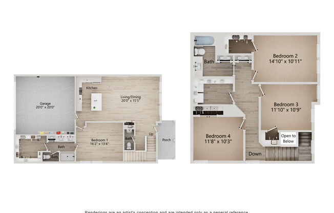 4 beds, 2.5 baths, 1,922 sqft, $3,349