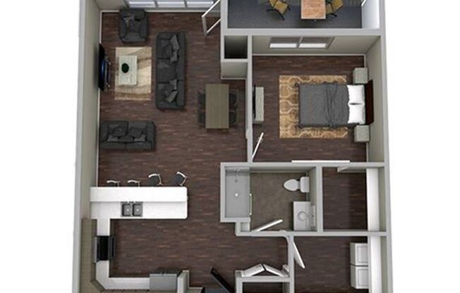 1 bed, 1 bath, 833 sqft, $1,345, Unit 309