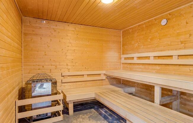 Spokane Apartments for Rent - Canyon Bluffs - Spacious Wood Sauna