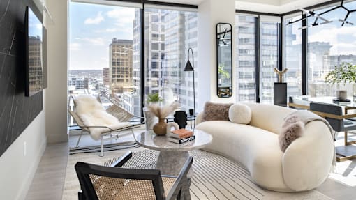 220 Meridian Living Space at 220 Meridian, Indianapolis, IN 46204