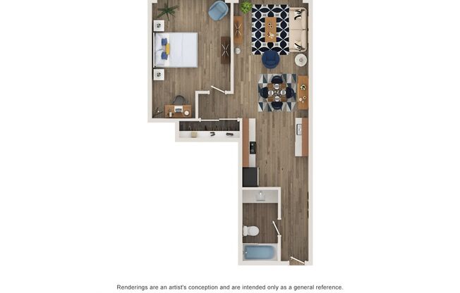 1 bed, 1 bath, 630 sqft, $1,445, Unit 269