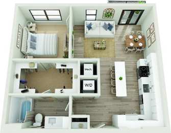 1 bed, 1 bath, 780 sqft, $1,434