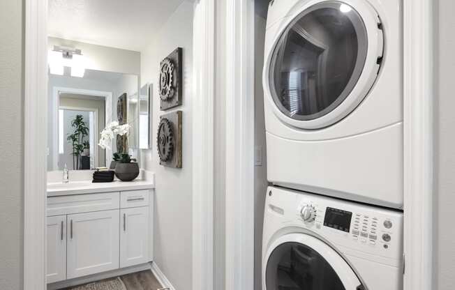 Modern Laundry Room at Mitchell Place Apartments, Murrieta