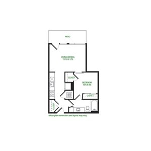 1 bed, 1 bath, 629 sqft, $1,974