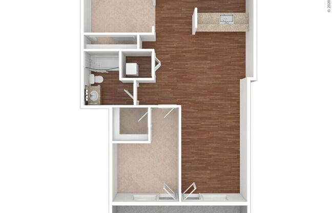 1 bed, 1 bath, 501 sqft, $1,625