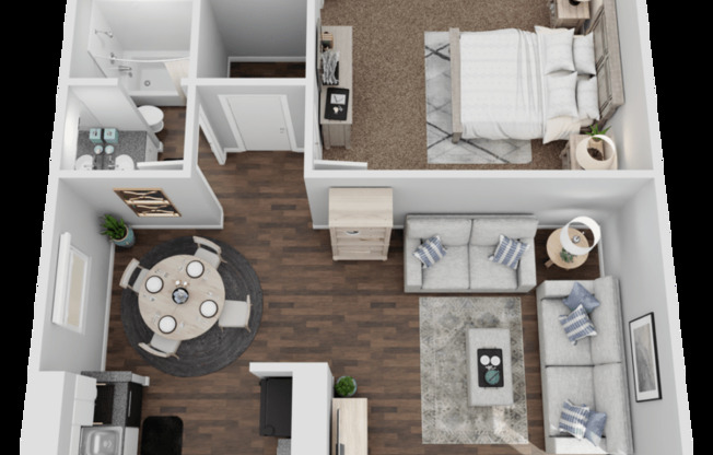 1 bed, 1 bath, 660 sqft, $1,045