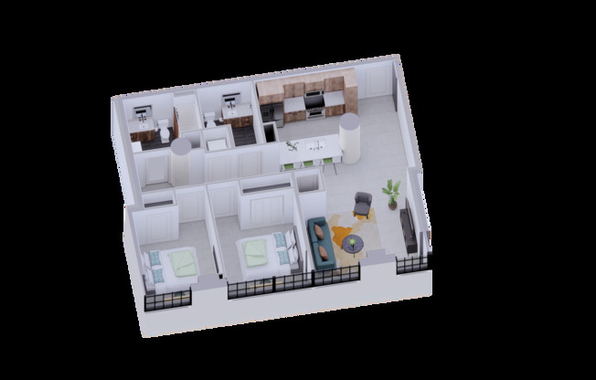 2 beds, 2 baths, 1,066 sqft, $1,695, Unit 605 F-150