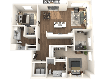 2 beds, 2 baths, 1,538 sqft, $2,291