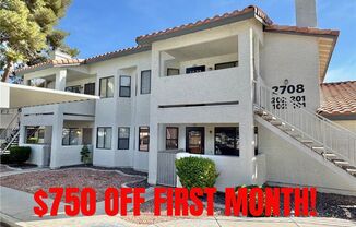 *** SPRING SPECIAL DEAL!! $750 OFF FIRST MONTHS RENT IF MOVED IN 2 WEEKS!!***COMFORTABLE 2-BEDROOM CONDO NEAR SUMMERLIN AREA