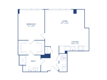 1 bed, 1 bath, 766 sqft, $3,510