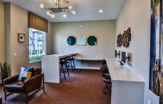 business lounge area at Solitude at Centennial, Las Vegas, NV