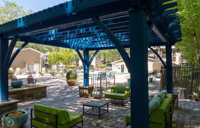 Lake House at Martin's Landing | Roswell, GA | Outdoor Poolside Lounge