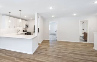 Wooden flooring Living room area at Norwich Gate, East Norwich, New York