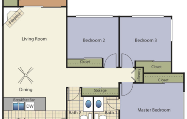 3 beds, 2 baths, 1,160 sqft, $3,570