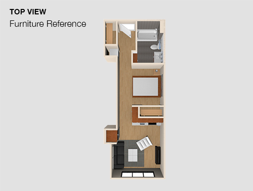 1 bed, 1 bath, $2,675, Unit 518