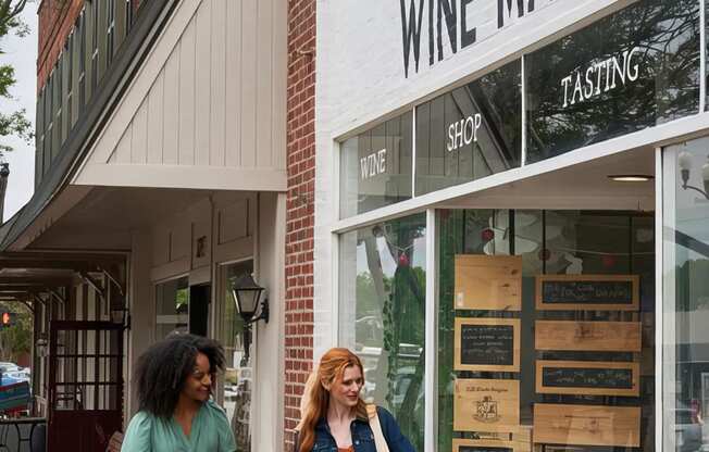 Enjoy local shops like Chatham Street Wine Market near Novel Cary