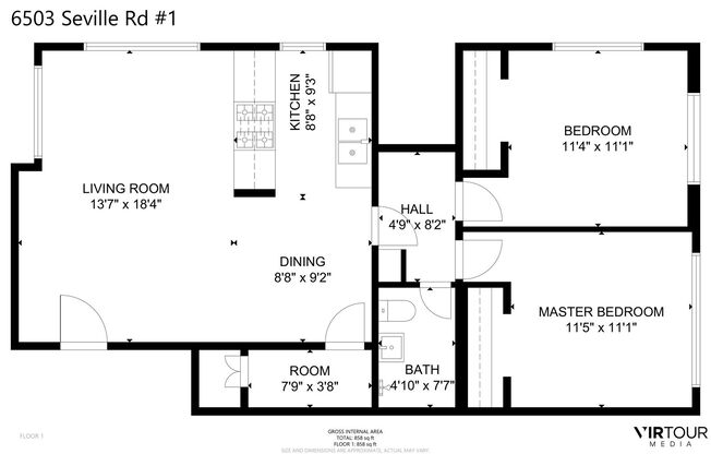 2 beds, 1 bath, 1,200 sqft, $4,098.6, Unit 6