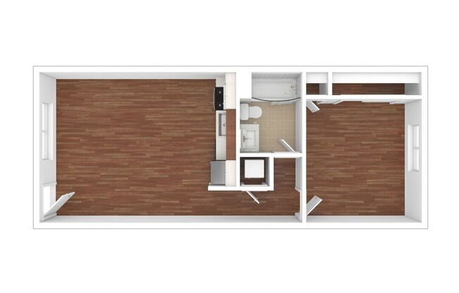 1 bed, 1 bath, 660 sqft, $2,295