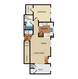 1 bed, 1 bath, 750 sqft, $2,013