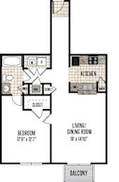 1 bed, 1 bath, 892 sqft, $1,513