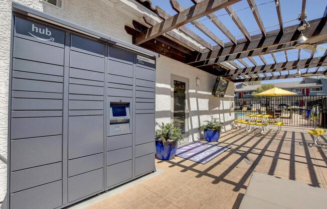 Package Lockers at Sunset Hills, Henderson, Nevada